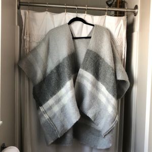 Gray aerie sweater wrap